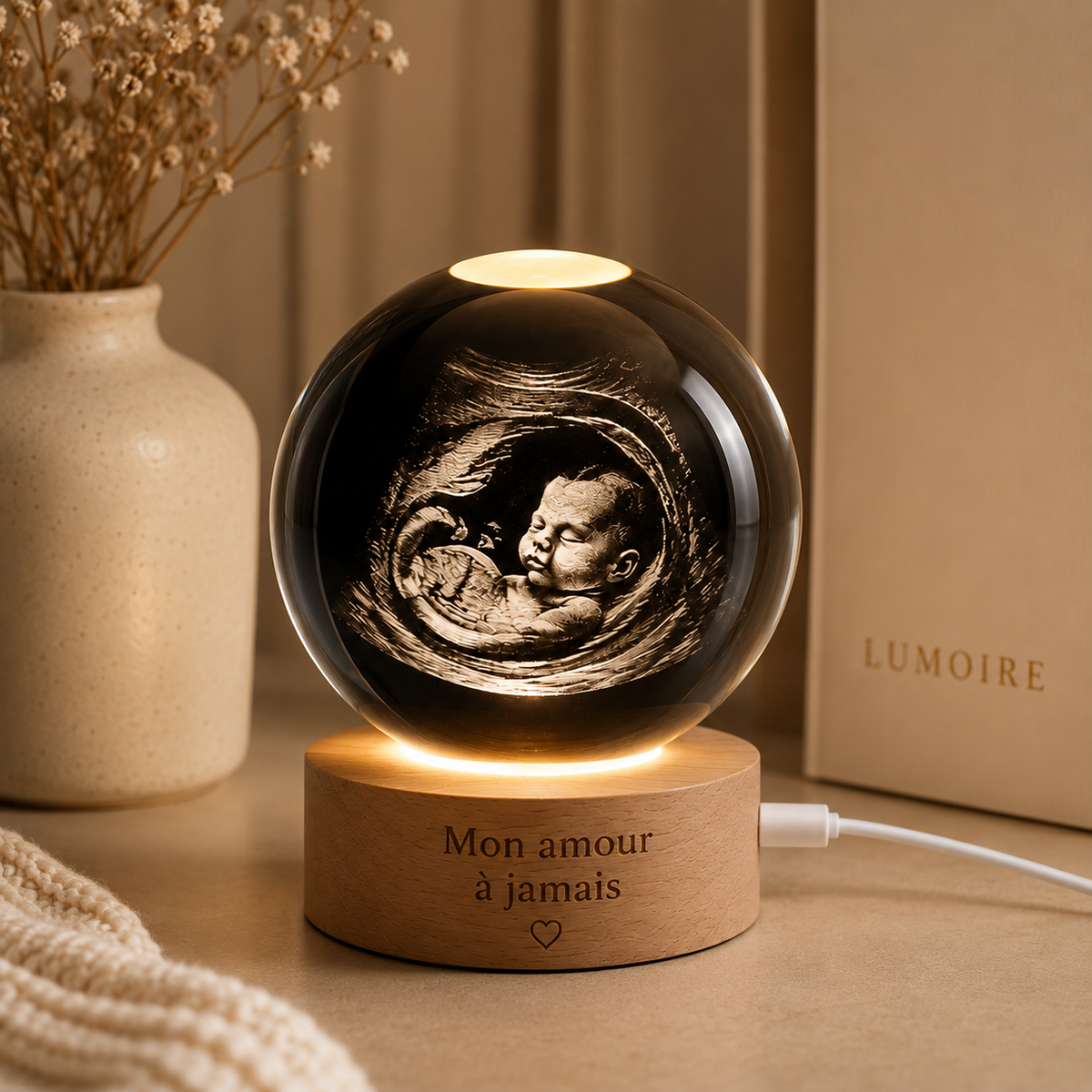 Lumoire™ – Lampe souvenir personnalisée