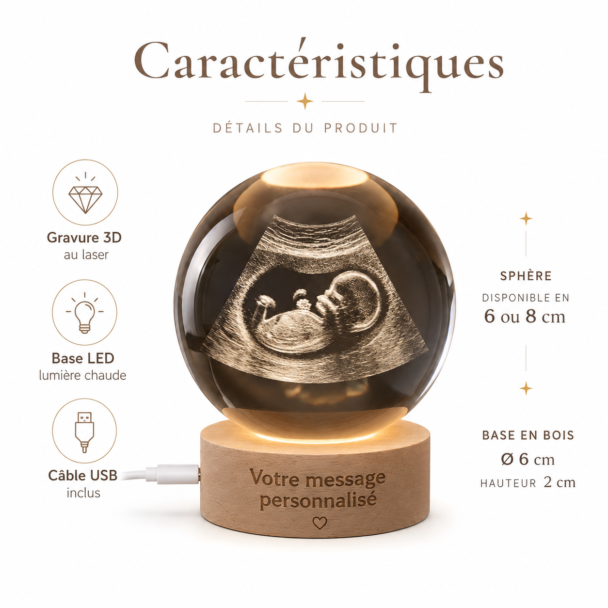 Lumoire™ – Lampe souvenir personnalisée